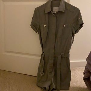 Army green romper